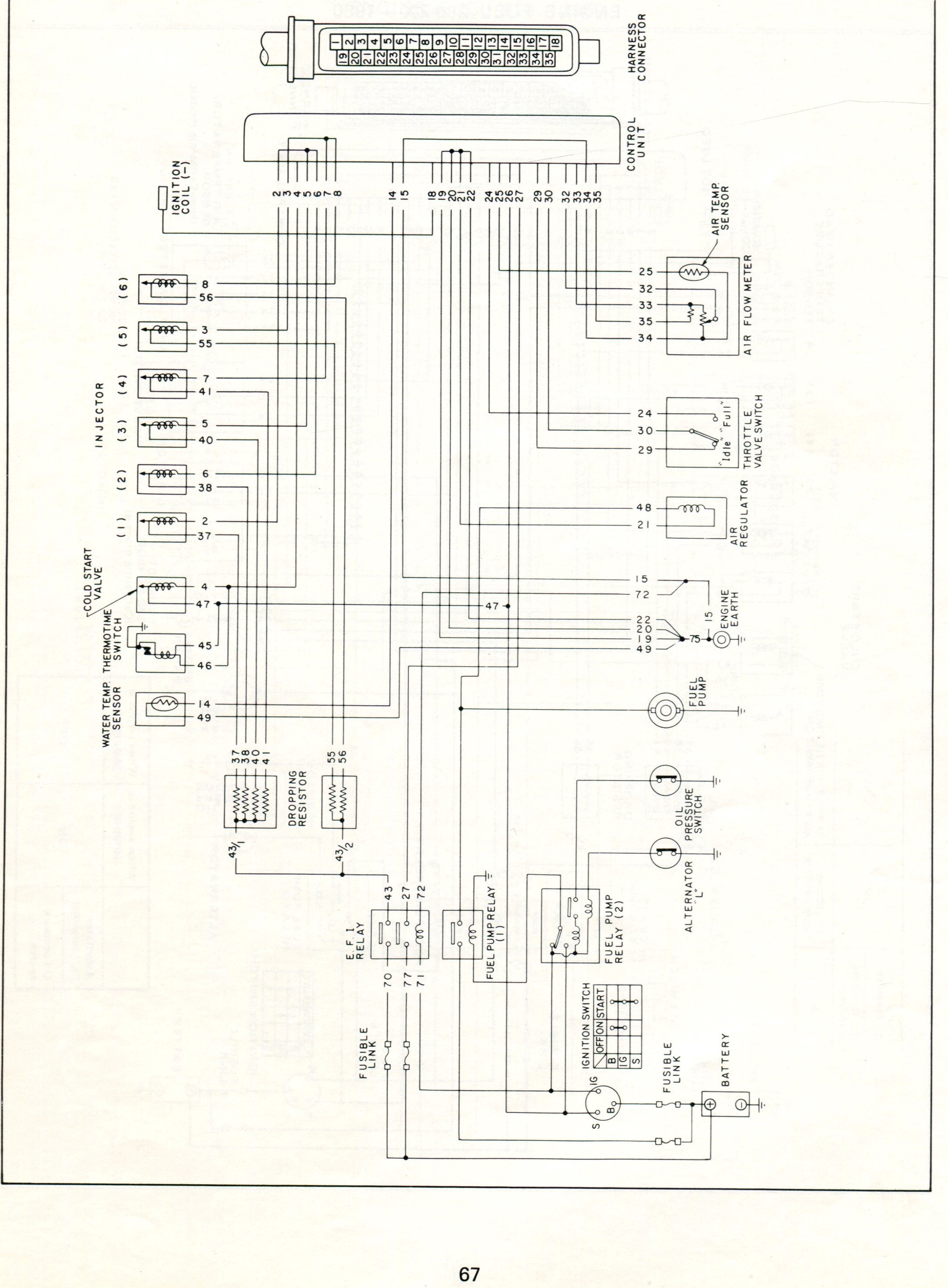 Datsun Electronic Fuel Injection - Wiring Diagrams