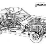 Datsun Z432 Fairlady Technical Illustration
