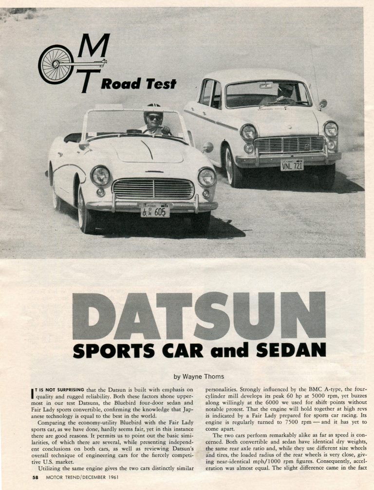 1961 Datsun Fairlady Bluebird Road Test (1)