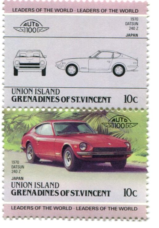 Datsun 240Z postage stamp